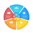 circle infographics template can be used diagram vector image vector image