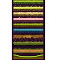 different materials and textures for the game vector image