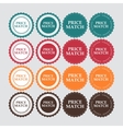 price match label vector image