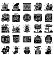 santa claus related icon set 2 vector image vector image