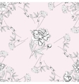 seamless pattern with bouquet of flowers-07 vector image