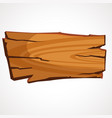 Wooden brown signboard for retro store or tavern Vector Image