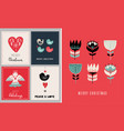 christmas holidays greeting cards vector image