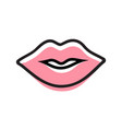 lips logo icon design mouth symbol vector image