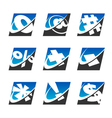 swoosh sport symbol logo icons vector image vector image