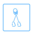 alpinist self rescue system icon vector image