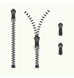 Set zip Royalty Free Vector Image - VectorStock