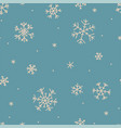 snowflakes seamless background vector image vector image