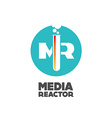 media reactor logo concept vector image