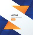 polygons design template 2 color blue orange vector image vector image