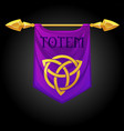 purple flag banner celtic vector image vector image