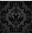 damask seamless dark pattern vector image
