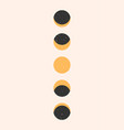 modern moon minimal art background vector image vector image