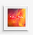 paint wall color poster frame vector image