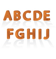 wood grain fonts vector image