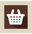 cartoon red basket e-commerce online icon vector image