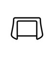 gate hockey icon isolated contour symbol vector image