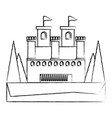 medieval castle design vector image