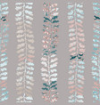 seamless pattern with herbs foliage plants vector image