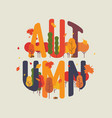 autumn round design element vector image vector image