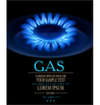 background with blue burning gas stove vector image vector image