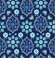 navy bandana seamless background vector image vector image