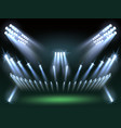 stadium lights background directional sources vector image