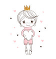 a poster for children little prince vector image vector image