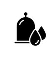 cutout silhouette hijama icon outline logo wet vector image