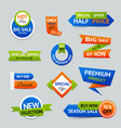 sale discount origami banners vector image vector image