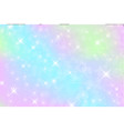 unicorn galaxy fantasy background with stars vector image