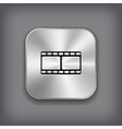 film icon - metal app button vector image vector image