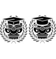 pedestals of square academic caps vector image vector image