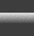 snow realistic on wide transparent backdrop vector image