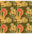 seamless flower paisley design background vector image
