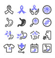 stomach cancer icon vector image
