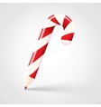 candy cane pencil abstract christmas concept vector image