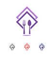restaurant service logo vector image
