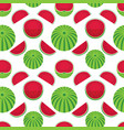 watermelons geometric pattern background vector image vector image