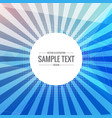 blue abstract background with transparent rays vector image