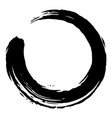 enso zen japanese circle brush design art vector image