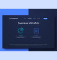 graphic infographics template for creating mobile vector image