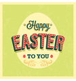 happy easter typographic design vector image vector image