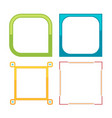 modern frame square collection set vector image