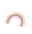 scandinavian bohemian rainbow isolated on white vector image