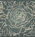 seamless pattern with flowers roses floral vector image vector image