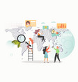 world news flat style design vector image