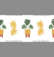 flat hand drawn seamless pattern vector image