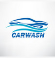 car wash stylized symbol design elements vector image vector image