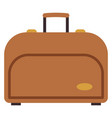 rolled travel bag journey symbol flat luggage vector image vector image